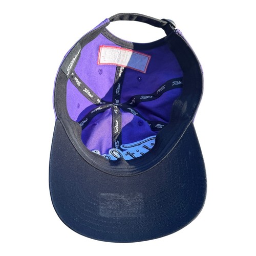 Titleist Men's 'PRO-V1' 'FJ' Contrast Stitch Adjustable Hat/Cap-Purple/White - Picture 8 of 9