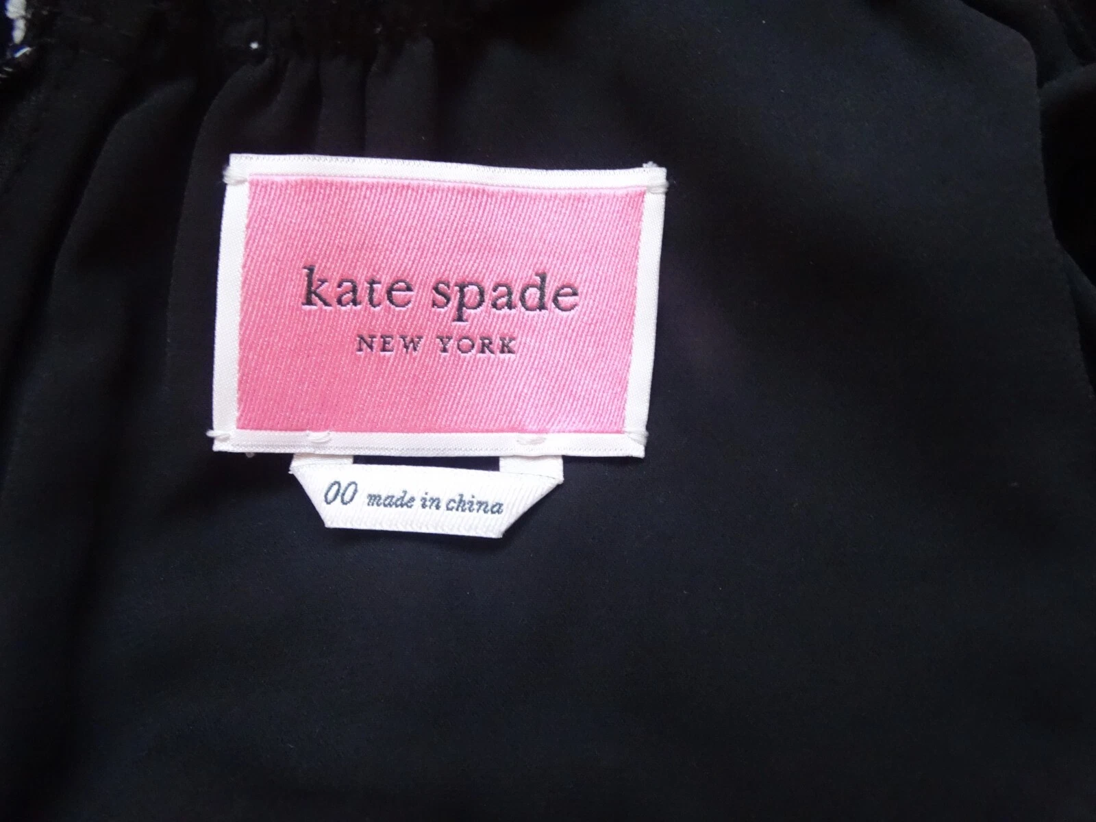 Abito midi KATE SPADE New York clip fumè a pois svizzero finto collo svasato PICCOLO