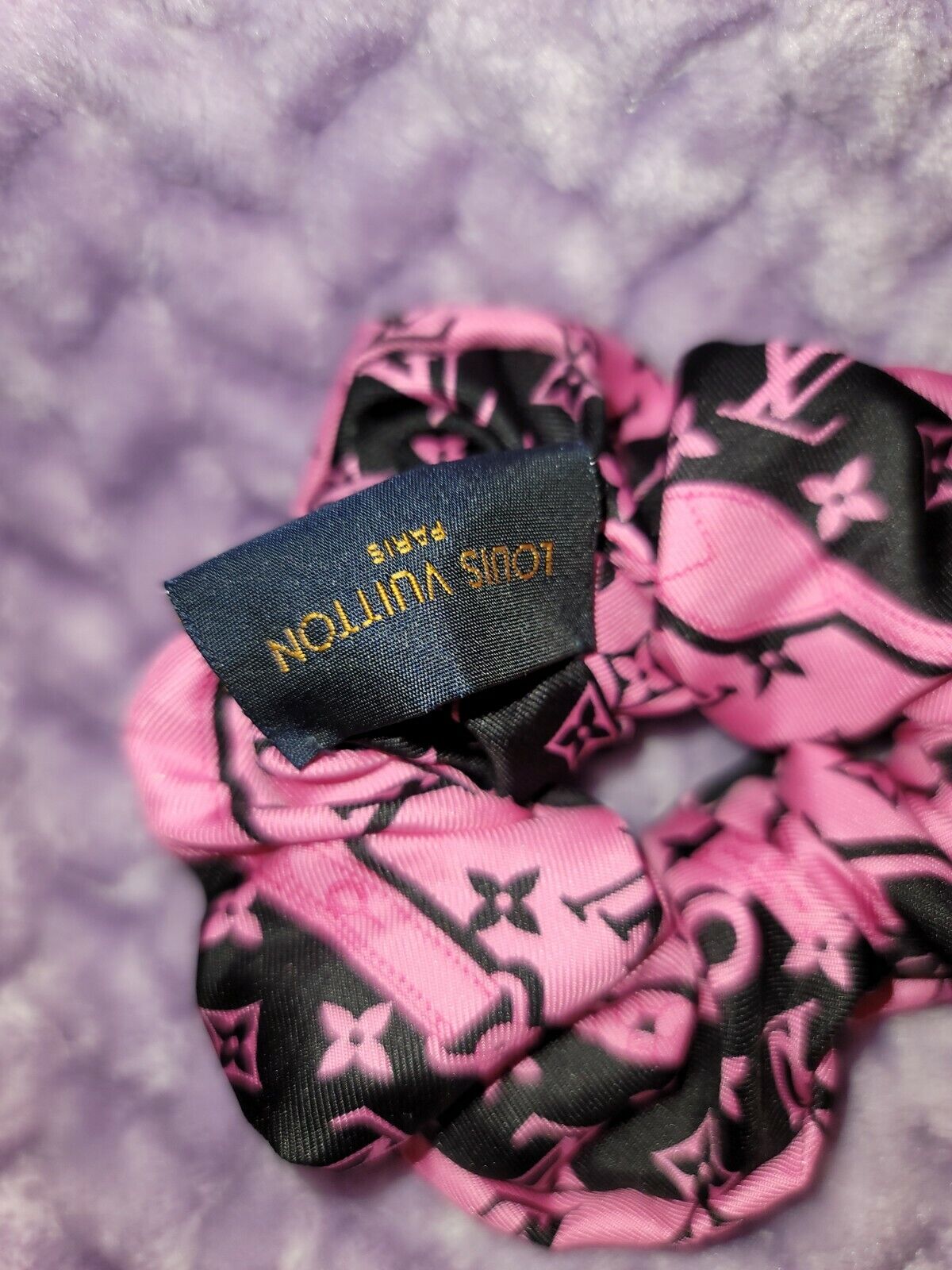 LV Ribbon Twilly - Black and Pink - Shop Cece Xclusives