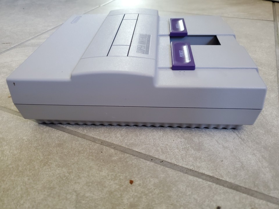 used original Super Nintendo Replacement Console Shell snes gray | eBay