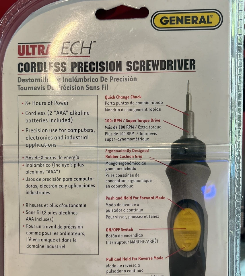 Cordless Electric Power Precision Screwdriver Battery Small Mini Bits Jeweler! - Image 4 of 4