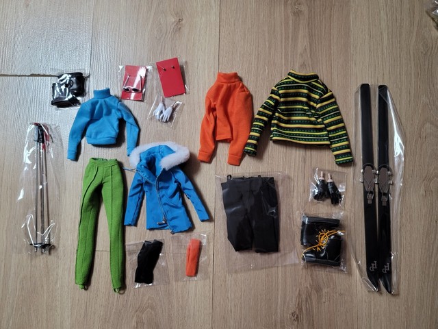 Integrity Toys Poppy Parker Mystery Date Ski Date Homme All Set NEW