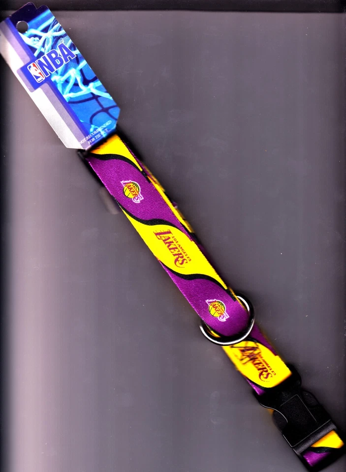LOS ANGELES LAKERS Basketball Dog Collar NBA Hunter Small Medium Large Sizes LA