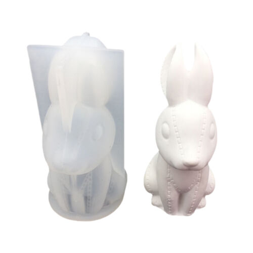 3D-Kaninchen-Harzformen, Osterstich, Hase, Epoxid-Silikon, Schokoladenform Dekor - Afbeelding 1 van 10