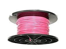16 GAUGE WIRE PINK 300 FT PRIMARY AWG STRANDED COPPER POWER GROUND MTW VW-1 TEW