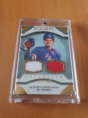 2020-21 Artifacts Rookie Gold Dual Jersey & Dual Colors #180 Alexis Lafreniere