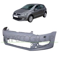StoßStange Vorne FüR VW Polo 6R 2009-2014 StoßFäNger SRA Grundiert