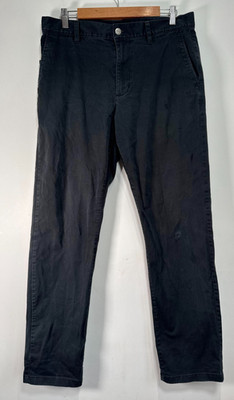 RVCA Chino Hose Herren Größe W32 Schwarz Week End Stretch Freizeit Straight Fit