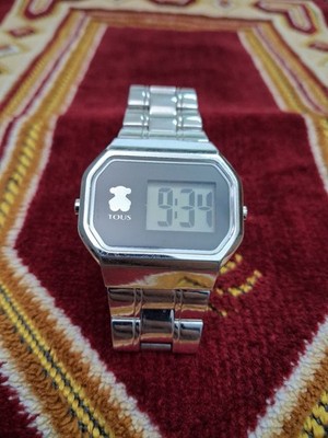 TOUS D-Bear Digital Stahl Uhr funktioniert