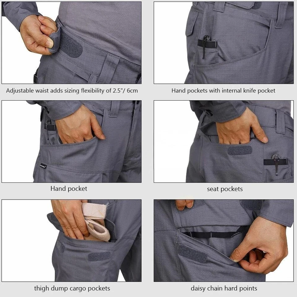 Pantalón de Combate Emerson ARC Leaf Pantalones AR Battlefield Pantalones y Rodillera Foto 4 de 4