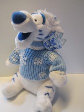 Disney Store Exclusive Tigger Winter White Snowflake Sweater Plush Collectible