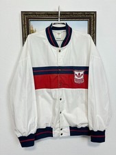 Vintage 90's Adidas Big Logo White Jacket Mens Track Top Rare Hype Size XL