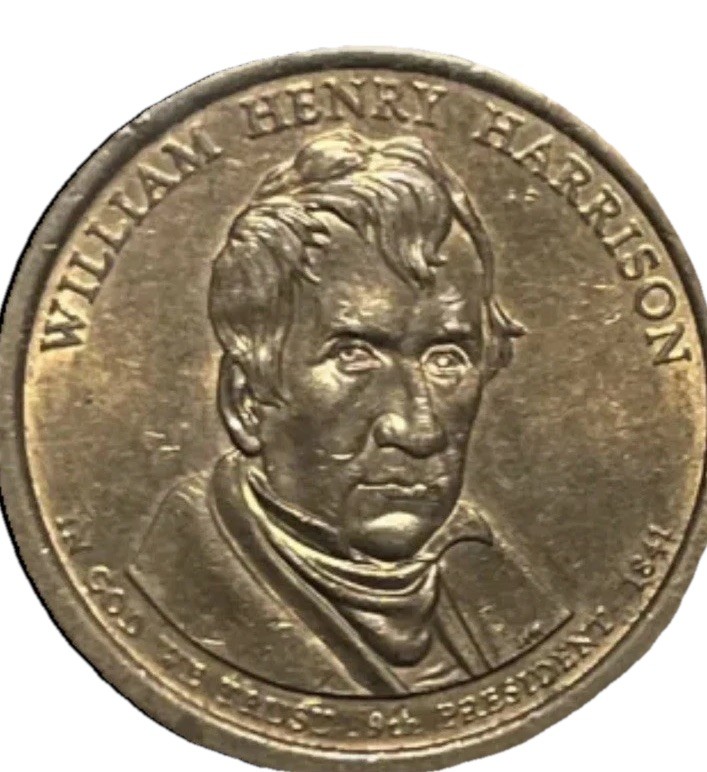 ERROR missing Eye & edge lettering William Henry Harrison