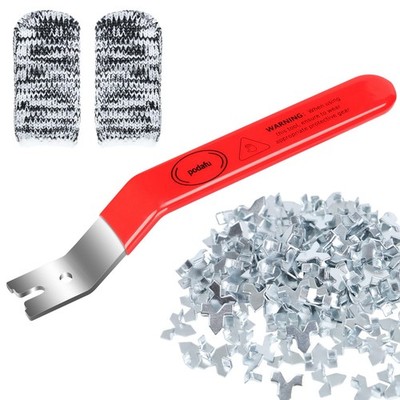 Glazier Point Driver with 150 Push Points and 2 Finger Tips, Red 