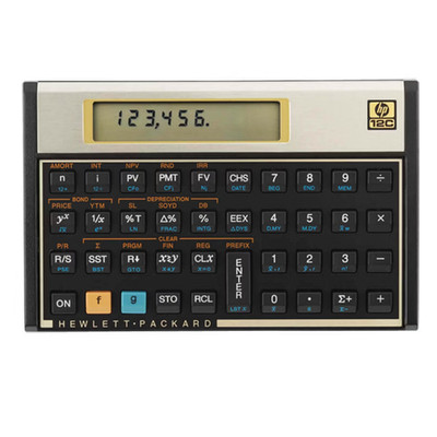 HEWLETT PACKARD HP  12C Financial Calculator  & Case
