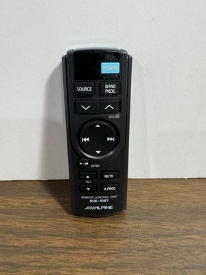 Alpine RUE-4187 Car Stereo Audio Remote Control Unit Black. Tested Working !!!