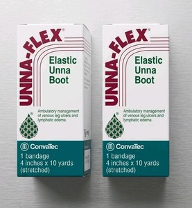 Lot of 2 New ConvaTec Unna-Flex Elastic Unna Boots Sealed---Free Ship
