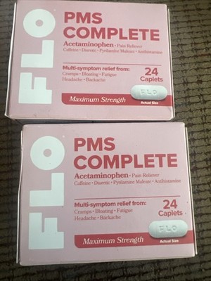 FLO PMS Complete Multi-Symptom Relief Maximum Strength (2) Box s 24ct Ex 7/27