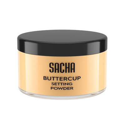 Sacha Buttercup Setting Powder   Medium to Deep Skin Tones Translucent Loose Fac
