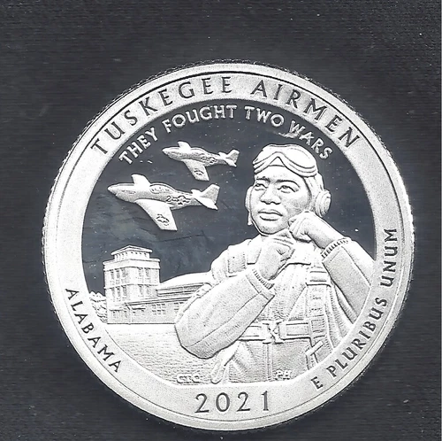 2021 S Silver Proof U.S. Quarter - TUSKEGEE AIRMEN - .999 Silver
