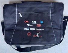 CNN Turner Networks Messenger Shoulder Bag w/ CNN TBS TNT Cartoon Network Logos