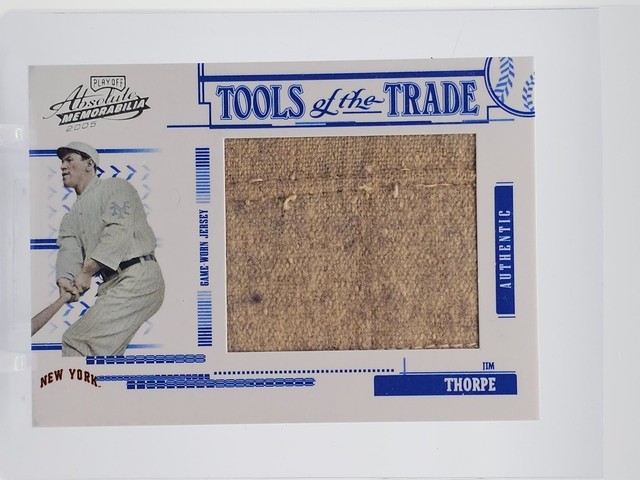 JIM THORPE 2005 ABSOLUTE MEMORABILIA TOOLS OF THE TRADE PATCH /200 #TT-132 Q7128