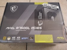 MSI MAG A750GL PCIE5 Alimentation, 750W, 80 Plus Gold, Modulaire, ATX 3.1