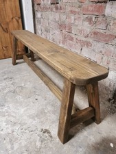Milking Bench Seat Rustic Reclaimed 140 cm 