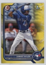 2022 Bowman Prospects Yellow Border 49/75 Samad Taylor #BP-92 13x1