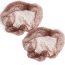 2 X Nylon Sleep-in Hair Nets with Elastic Edge - Stretch to Fit, Hair nets for