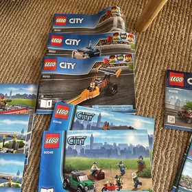 LEGO City instruction books Only 60043 60054 60060 60061 ++ Lot Of 20 Booklets 