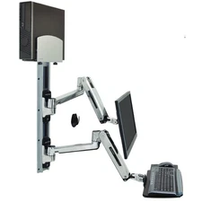 Ergotron Wall Mount Track for CPU, Flat Panel Display,, Mouse 45-359-026