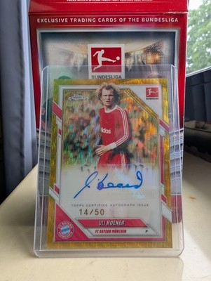 Uli Hoeneß Auto Numbermatch WM 1974 14/50 Topps Chrome Bundesliga 2026