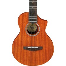 Ibanez UEWT5 Cutaway Style Tenor Ukulele, Open Pore w/ Bag and Cloth