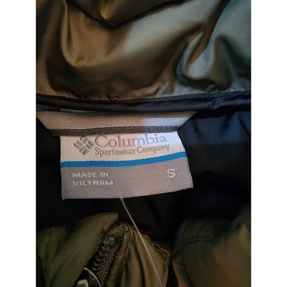 NWT Columbia Mens Powder Lite II Vest Stone Green Puffer Small 2087961 image 3