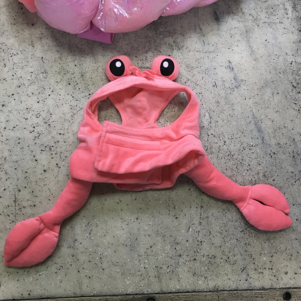 Pink Hermit Crab Dog Labrador Costume Size Large Pet Halloween Outfit Dress Up - Image 2 of 4