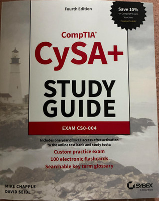 CompTIA CySA+ Study Guide: CSO-004 Paperback, by Chapple Mike; Seidl - Brand New
