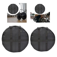 Weight Plate Carrier Backpack Portable Barbell Plate Carry Bag for Running