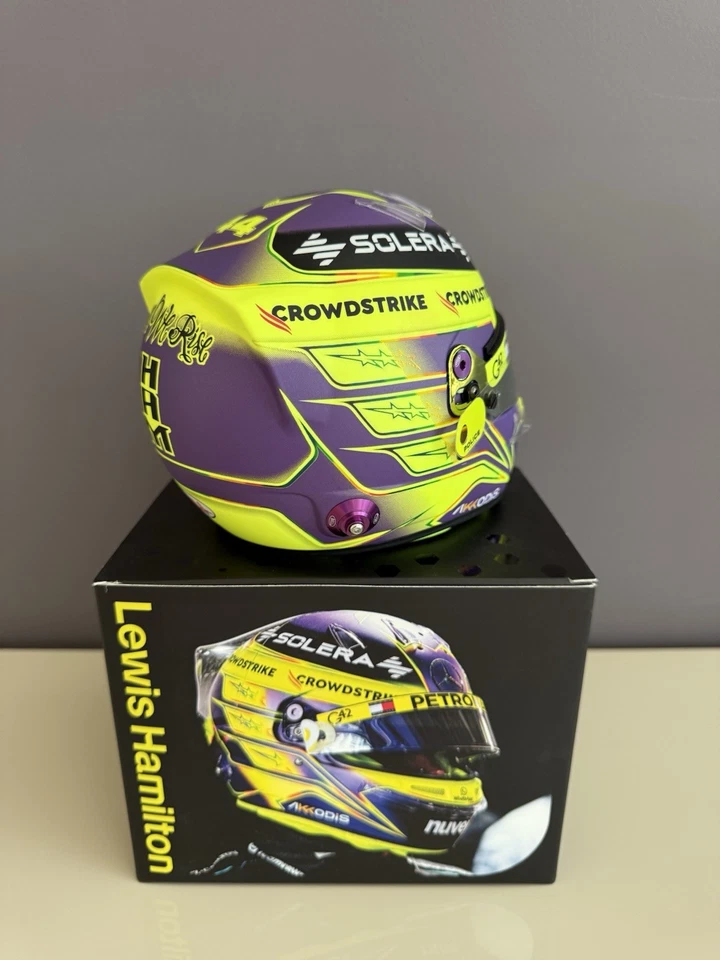 Upgraded 2024 1:2 Helmet Lewis Hamilton Mercedes F1 - Bild 3 von 4