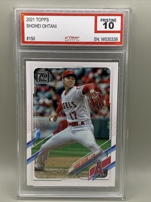 2021 Topps - Shohei Ohtani #150 Pitching, White Jersey Angels