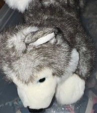 Aurora Flopsie Kodiak Siberian Husky 12" Plush Stuffed Animal Dog Wolf NWOT