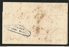 J) MÉXICO 1863, SELLO NEGRO, CARTA COMPLETA, PORTADA CIRCULADA, DE TUXTLA A TL