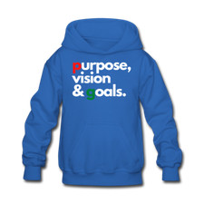 Purpose Vision  Goals Kids' Hoodie