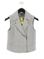 Club Monaco Women's Coat Xs Grey Wool With Nylon, Other Overcoat