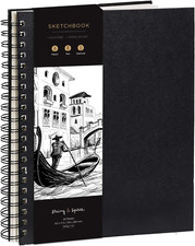 A4 Sketchbook for Artists Hardcover ? 200GSM Very Thick Paper ? Large Sketch Pad