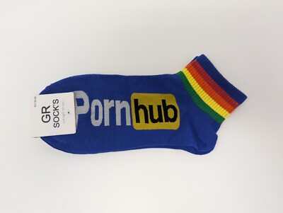 Pornhub Crew Socks Unisex One Size New With Tags Adult Humor Novelty Joke