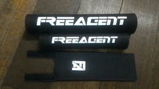 BLACK FREE AGENT repro padset BMX oldschool vintage RARE
