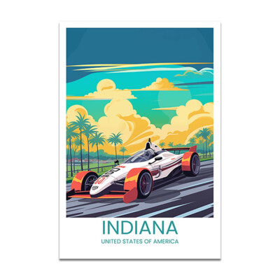 Indiana, USA - Travel Poster #2