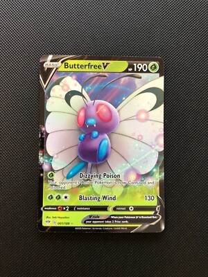 butterfree v pokemon card (Full Art) 177/189 Price 2026 [Fire]2 Top 15 Butterfree Pokemon cards