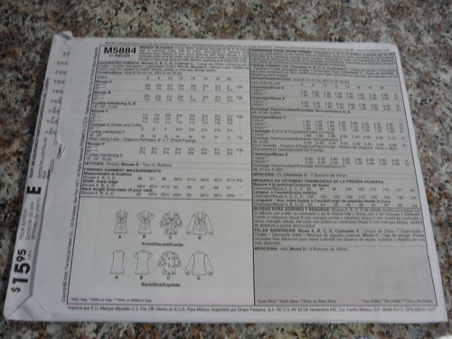 A McCalls Women's Blouse Top Shirt sewing pattern U pick NEW UNCUT sz 4-22 - Picture 31 of 33